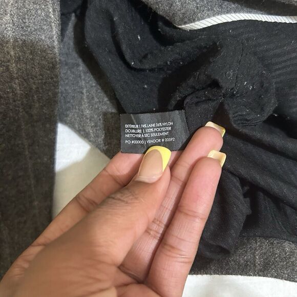 Club Monaco Short Blazer Jacket Pinstripe Career Ladies Women's 4 Wool Corpcore - Picture 8 of 8